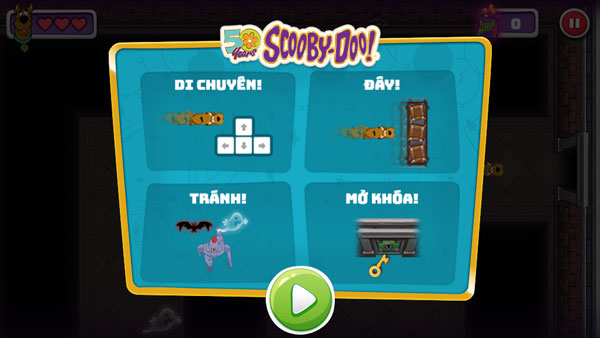 Cách chơi game Scooby Doo
