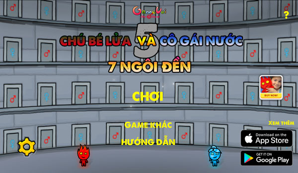 Chơi game Chú bé lửa và cô gái nước 5 - GameVui