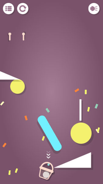 Thả bóng vào xô thành công