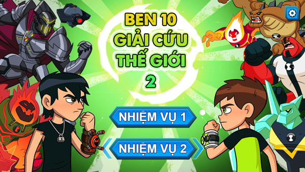 Chơi game Ben 10 Giải cứu thế giới 2 - GameVui