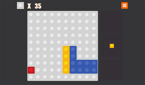 Hãy xếp các viên gach vào ô trống