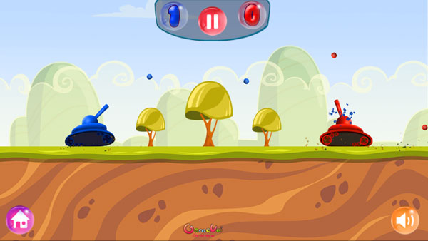 Xe tăng Slime bắn nhau