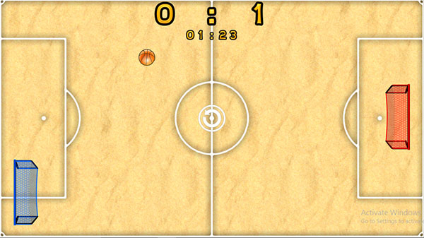 Dùng khung thành để đánh bóng