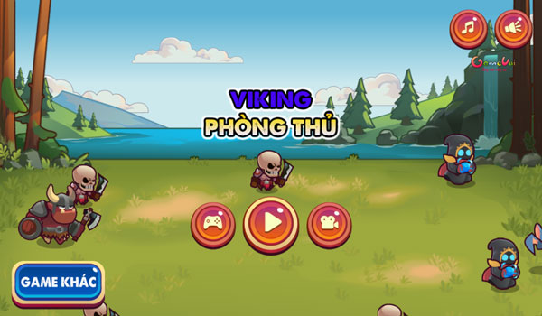 Chơi game Viking phòng thủ - GameVui