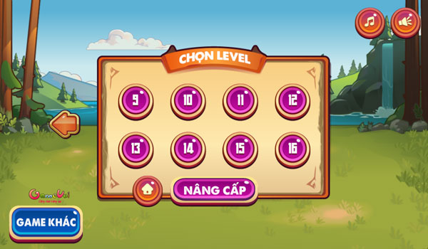 Chọn level thử thách