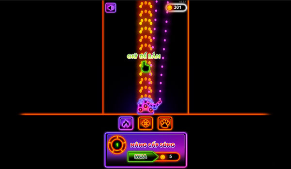 Chơi game Bắn bóng Neon - GameVui