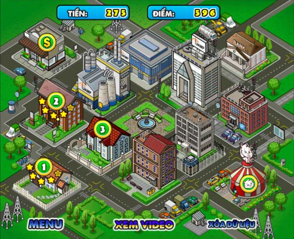 Lựa chọn level thử thách