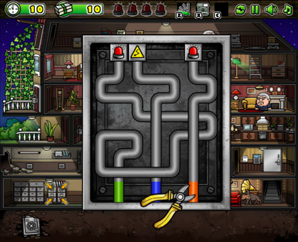 Cắt dây điện để vô hiệu camera an ninh