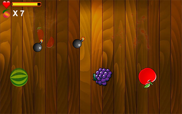 Di trên màn hình để chém quả