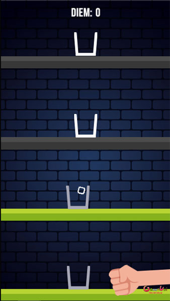 Đưa viên đá vào càng nhiều cốc càng tốt