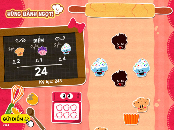 Thử thách hứng thật nhiều bánh ngọt cupcake