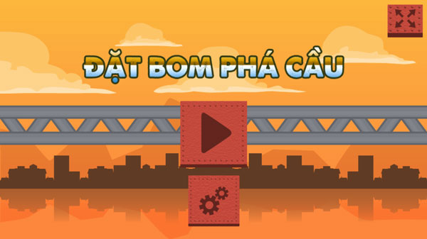 Chơi game Đặt bom phá cầu - GameVui