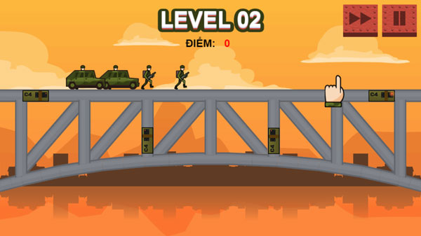 Quân địch đi qua