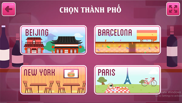 Chọn 1 thành phố