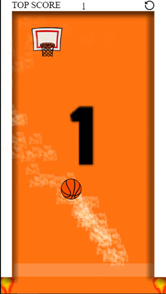 Đưa quả bóng rổ chạm trần