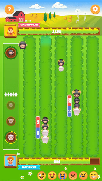 Đặt cừu vào bản đồ để giành chiến thắng