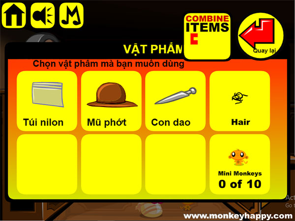 Thu thập các vật phẩm