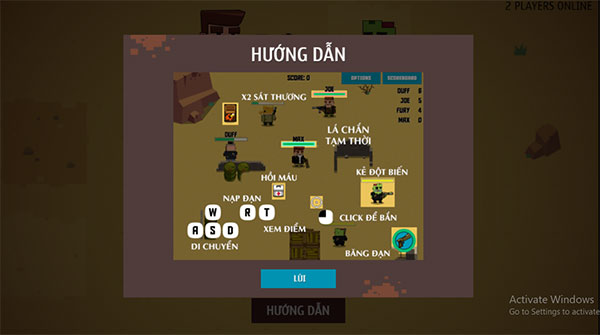 Hướng dẫn cách chơi