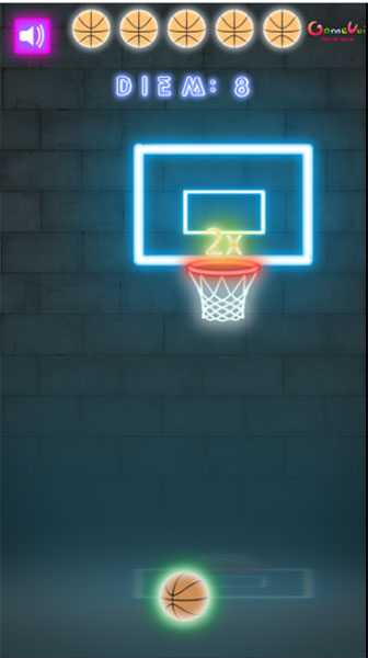 Độ khó tăng lên khi bảng rổ di chuyển