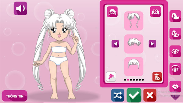 Chọn nét trên gương mặt