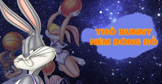 Thỏ Bunny ném bóng rổ