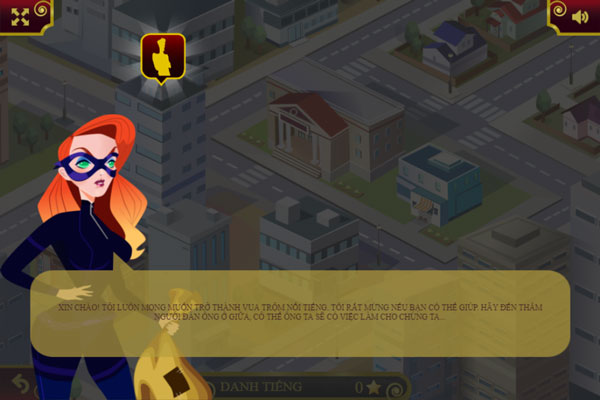 Màn hình chơi game Siêu trộm