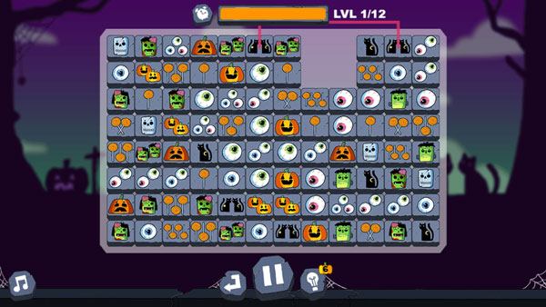 Nhanh chóng tìm cặp hình Halloween giống nhau