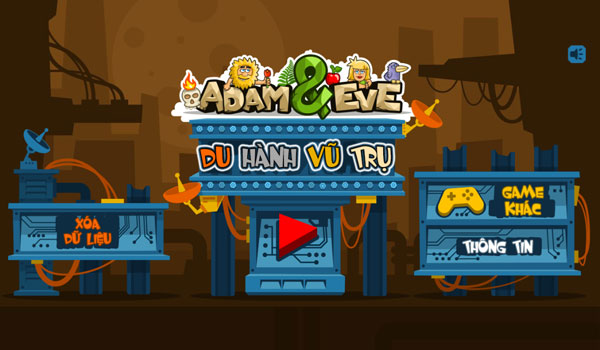 Chơi game Adam và Eva Du hành vũ trụ - GameVui