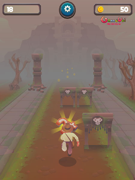 Điều khiển nhân vật Temple Run