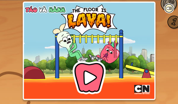 Chơi game Táo và Hành - The Floor is Lava trên GameVui