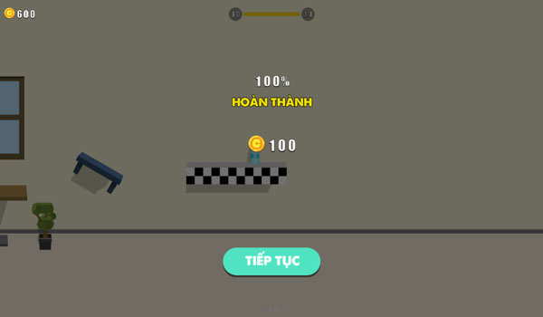 Ném chai nhựa thần kỳ về đích