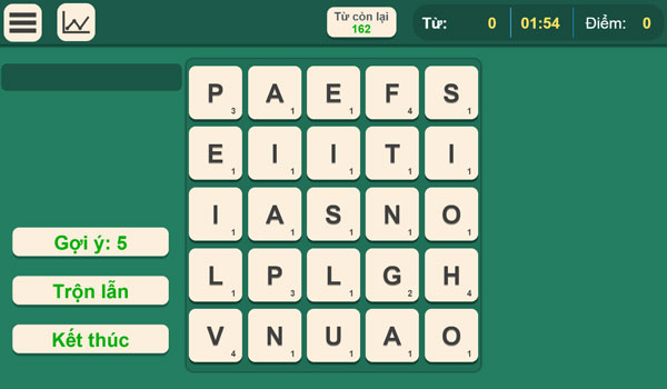 Chơi game Tìm từ tiếng Anh - GameVui