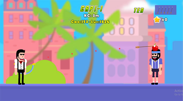 Bắn trúng trái táo trên đầu