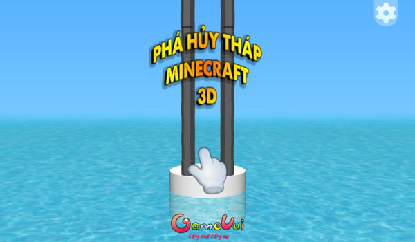 Chơi game Phá hủy tháp Minecraft 3D - GameVui