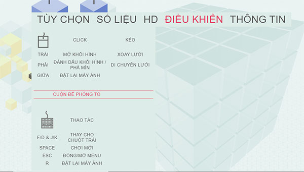 Phím điều khiển