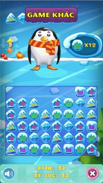 Gom đủ 12 viên màu xanh lá