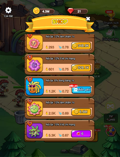 Cửa hàng Shop để mua cây trồng