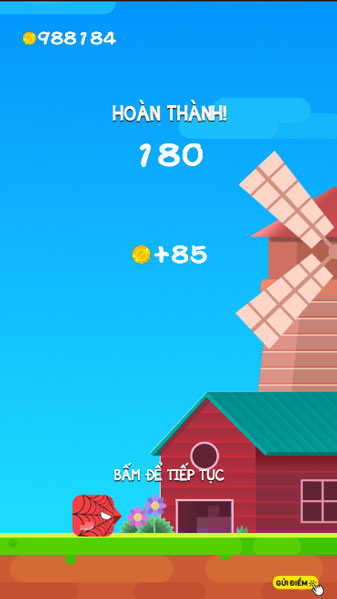 Hoàn thành level thử thách