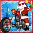 Santa lái moto
