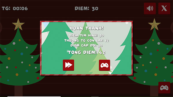 Hoàn thành cấp độ