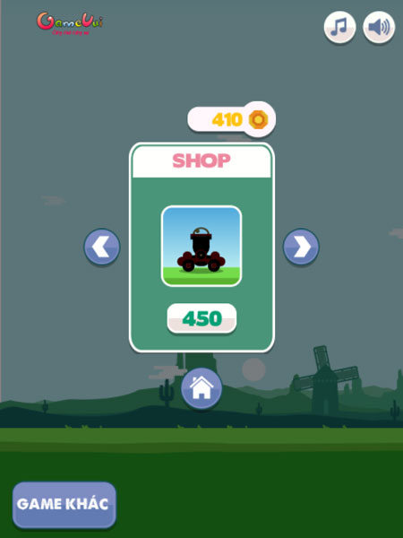 Mua xe vũ khí trong Shop