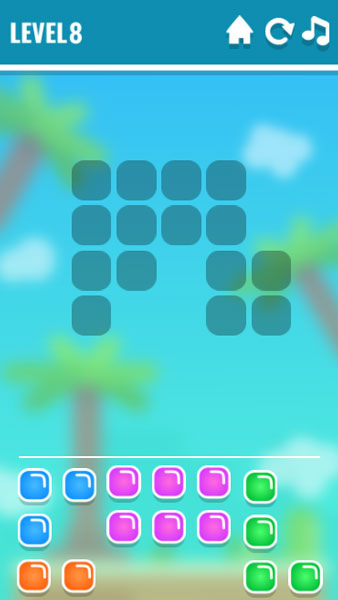 Xếp các hình mẫu vào khuôn