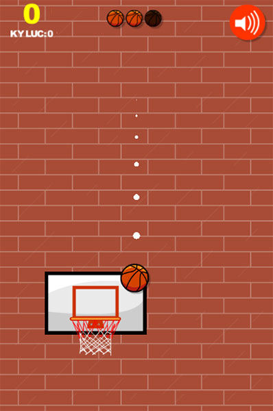 Ném bóng vào rổ để ghi điểm