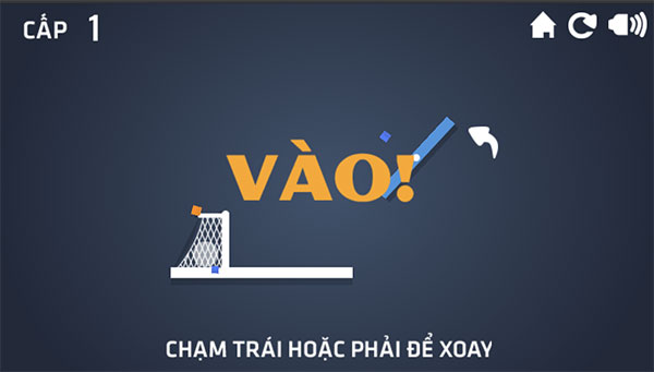 Bạn đã đưa được bóng vào lưới