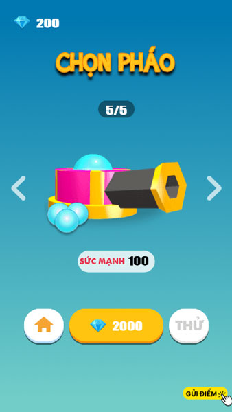 Chọn các loại pháo Minecraft