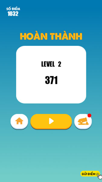 Hoàn thành level thử thách