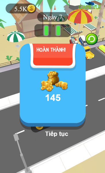 Hoàn thành level thử thách