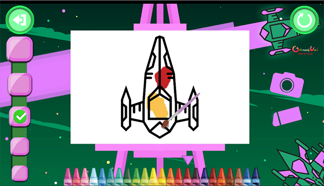 tô màu phi thuyền