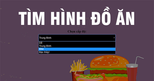 Tìm hình đồ ăn