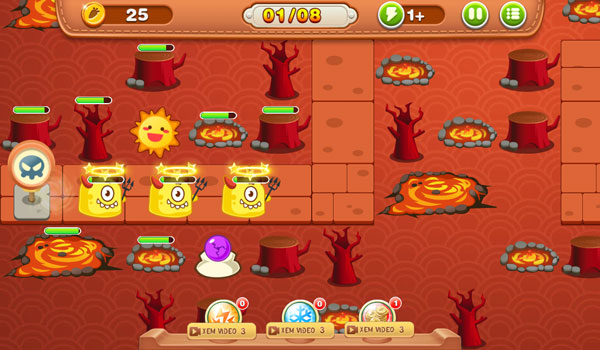 Đặt các loại quân phòng thủ